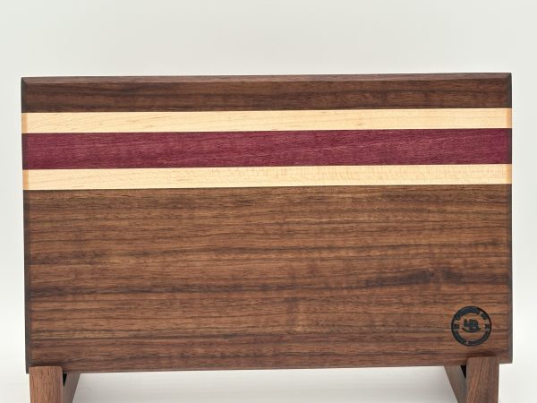 Walnut, Maple and Purpleheart cutting board